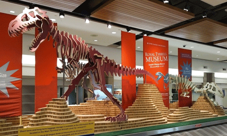 A model of a dinosaur skeleton. Don't become extinct in your litigation processes. For support REW Computing offers services in eDiscovery, project management and IBM Lotus Notes for the area of Newmarket, Toronto, the GTA, and Ontario, Canada.
