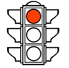 A traffic light with only the red light on, representing the Litigation Readiness/Preparedness Assessment for eDiscovery stage 1