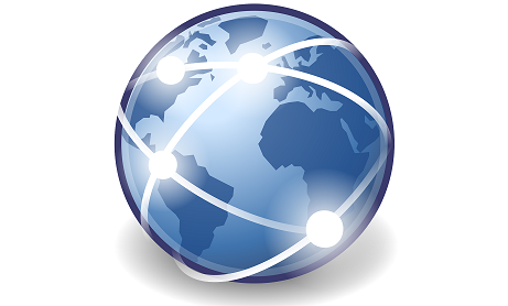 A globe with lines connecting various locations. For support REW Computing offers services in eDiscovery, project management and IBM Lotus Notes support for Newmarket, Toronto, the GTA, and Ontario, Canada.